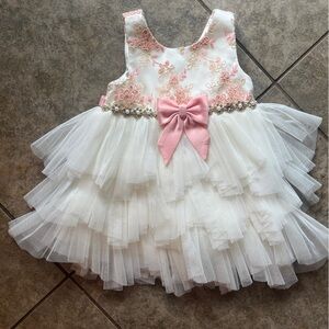 American Princess White and Pink Dance Costume